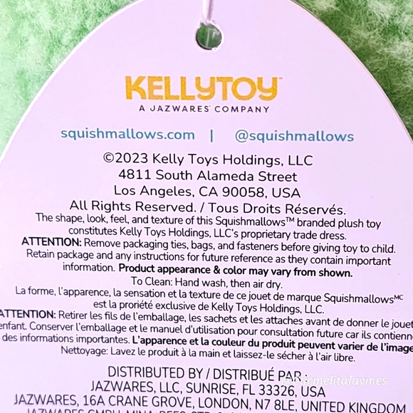 PALMER 🐐 Mint Green Goat FuzzAMallow Original Squishmallow by Kelly Toy ☆ NWT ☆ - Picture 8 of 8